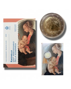 2020 San Marino Raffaello 550th Year Anniversary 2 Euro Commemorative Coin