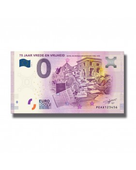 0 EURO SOUVENIR BANKNOTE 75 VREDE EN VRIJHEID PEAX 2020-2