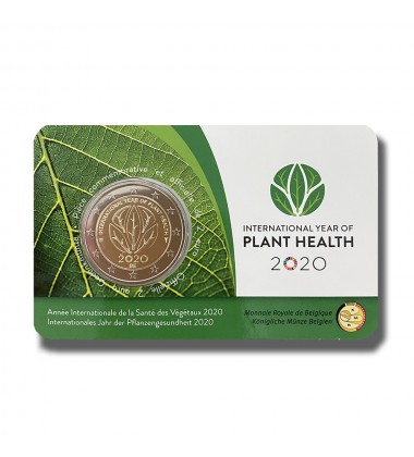 2020 Belgium Planet Health 2 Euro Coin - Coin Card