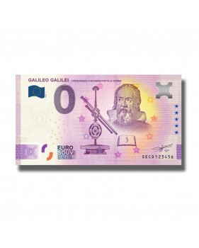 ANNIVERSARY 0 EURO SOUVENIR BANKNOTE GALILEO GALILEI ITALY SECD 2020-1