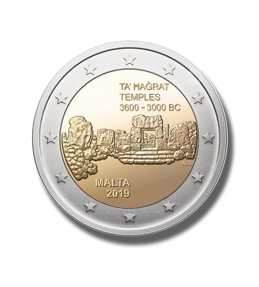 copy of 2019 MALTA TA HAGRAT 2 EURO COMMEMORATIVE COIN