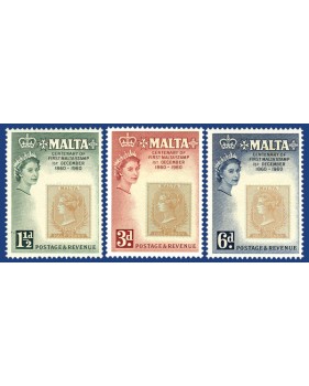 MALTA STAMPS CENTENARY OF THE 1ST MALTA STAMP