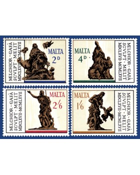 MALTA STAMPS 3RD CENTENARY OF THE DEATH OF MELCHIORE GAFË