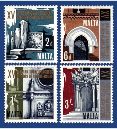 MALTA STAMPS 15TH INT. CONGRESS OF HISTORY AND ARCHITECTURE