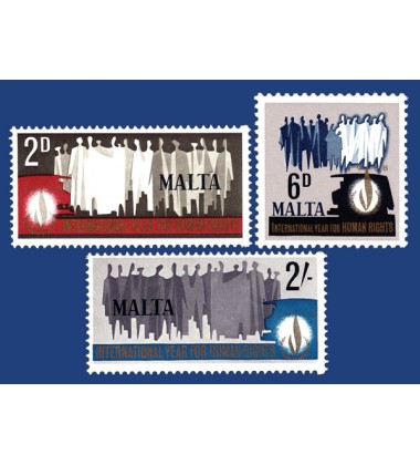 MALTA STAMPS INTERNATIONAL YEAR FOR HUMAN RIGHTS