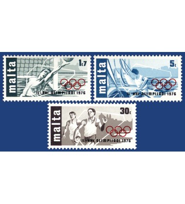 MALTA STAMPS OLYMPIC GAMES - CANADA 1976