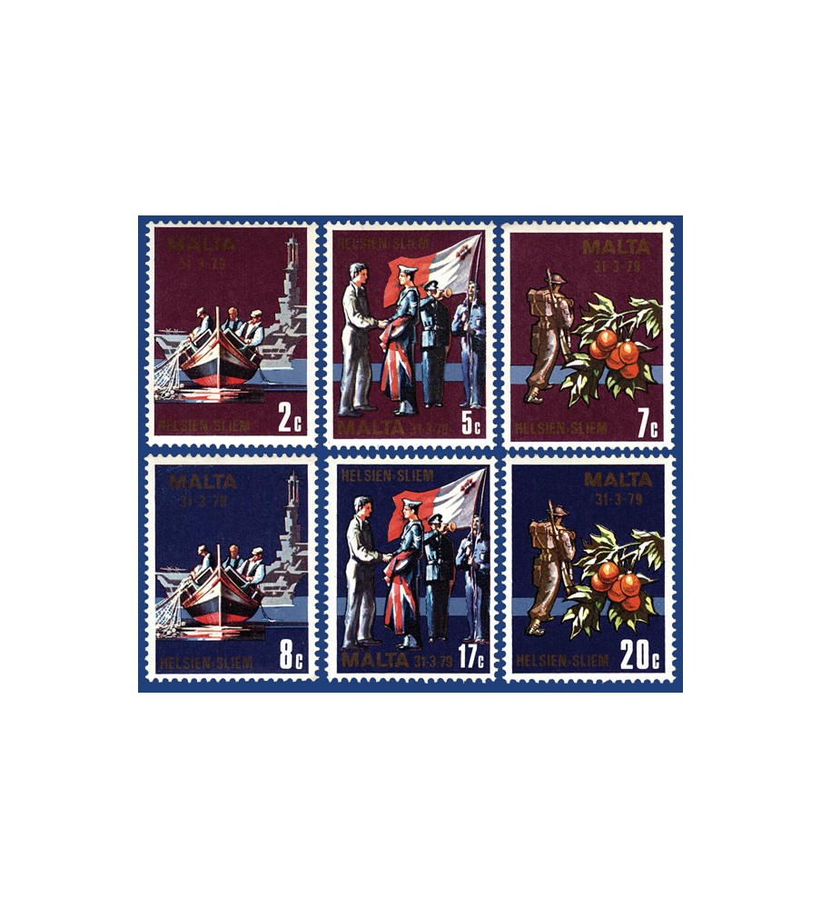 1979 Mar 31 MALTA STAMPS END OF MILITARY FACILITIES AGREEMENT