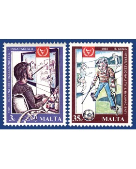 MALTA STAMPS INTERNATIONAL YEAR FOR DISABLED PERSONS