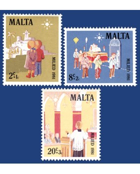 MALTA STAMPS CHRISTMAS 1981