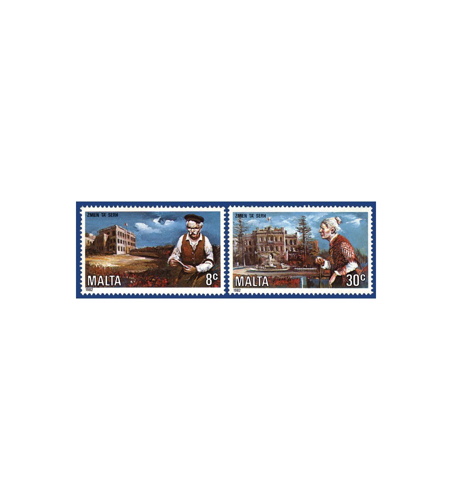 1982 Mar 16 MALTA STAMPS CARE OF THE ELDERLY