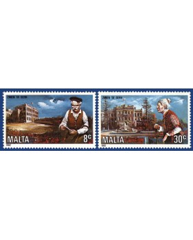 MALTA STAMPS CARE OF THE ELDERLY