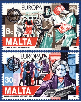 MALTA STAMPS EUROPA 1982