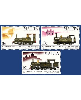 MALTA STAMPS CENT. OF THE INAUGURATION OF THE MALTA RAILWAY