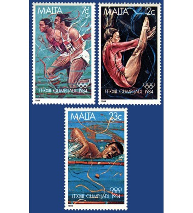 MALTA STAMPS OLYMPIC GAMES - LOS ANGELES 1984