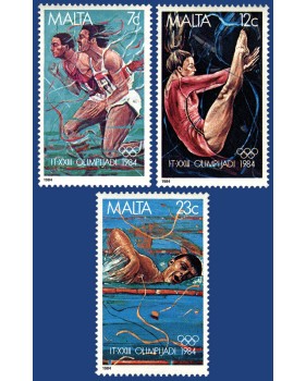 MALTA STAMPS OLYMPIC GAMES - LOS ANGELES 1984