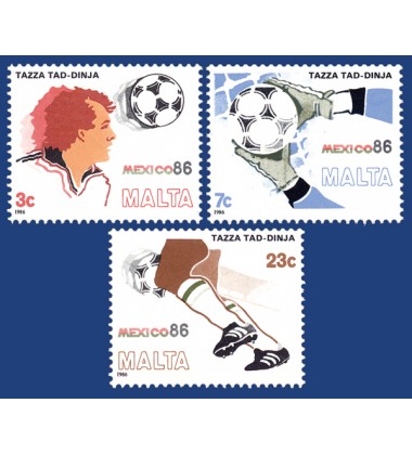 MALTA STAMPS WORLD CUP - MEXICO 1986