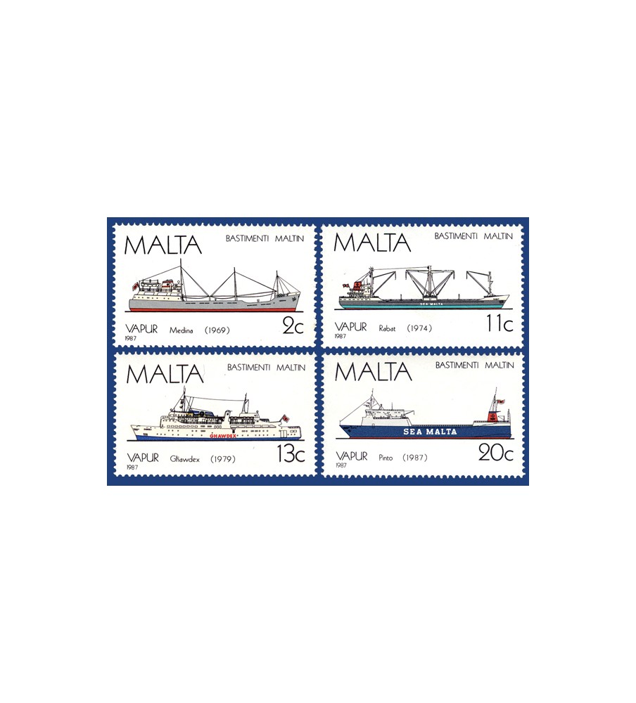 1987 Oct 16 MALTA STAMPS MALTESE SHIPS 5TH SERIES