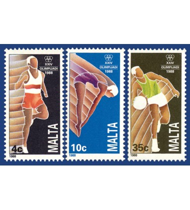 MALTA STAMPS OLYMPIC GAMES - SEOUL 1988