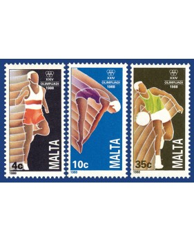 MALTA STAMPS OLYMPIC GAMES - SEOUL 1988
