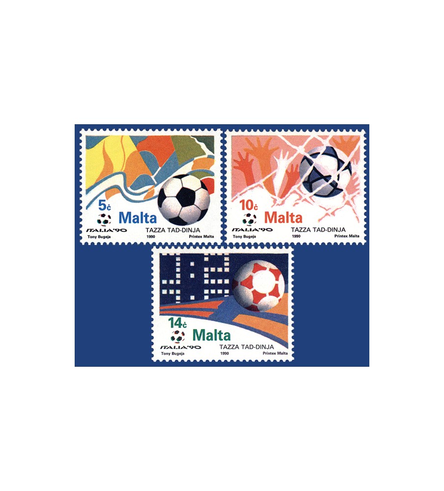 1990 Jun 08 MALTA STAMPS WORLD CUP - ITALY 1990