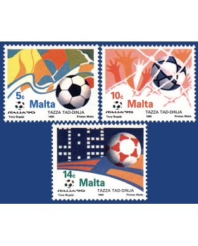 MALTA STAMPS WORLD CUP - ITALY 1990