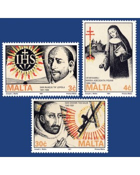 MALTA STAMPS RELIGIOUS COMMEMORATIONS