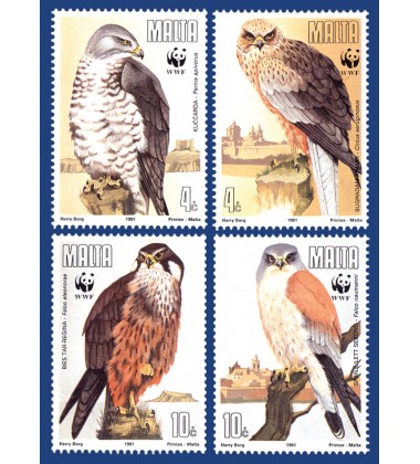 MALTA STAMPS WORLD WILD FUND FOR NATURE