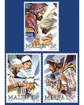 MALTA STAMPS CHRISTMAS 1991