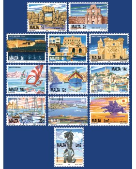 MALTA STAMPS DEFINITIVE-NATURAL & ARTISTIC HERITAGE OF THE MALTESE ISL