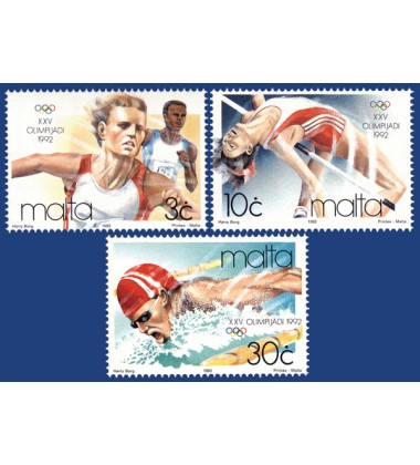 MALTA STAMPS OLYMPIC GAMES - BARCELONA 1992