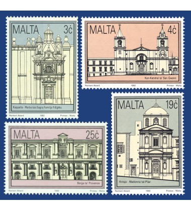 MALTA STAMPS HISTORICAL BUILDINGS