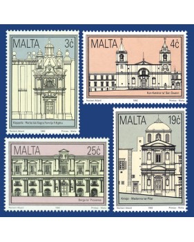 MALTA STAMPS HISTORICAL BUILDINGS