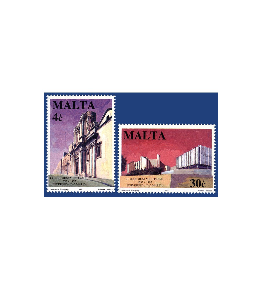 1992 Nov 12 MALTA STAMPS 400TH ANNIVERSARY OF THE UNIVERSITY OF MALTA