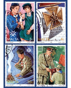 MALTA STAMPS SCOUTS AND GUIDES