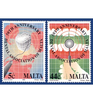 MALTA STAMPS 50TH ANNIVERSARY OF THE DENTAL ASSOCATION