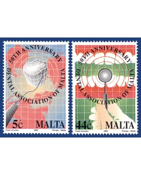 MALTA STAMPS 50TH ANNIVERSARY OF THE DENTAL ASSOCATION