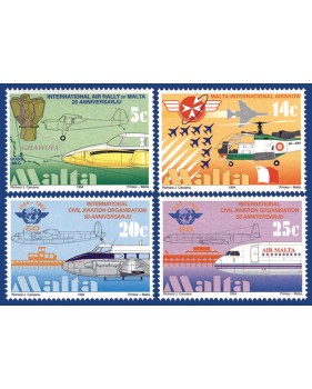 MALTA STAMPS AVIATION