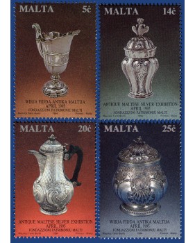 MALTA STAMPS ANTIQUE MALTESE SILVER