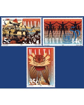 MALTA STAMPS ANNIVERSARIES