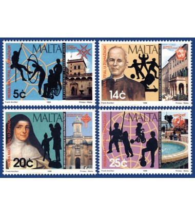 MALTA STAMPS CHILD & YOUTH WELFARE