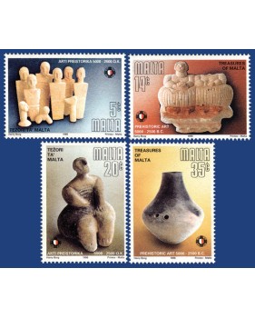 MALTA STAMPS TREASURES OF MALTA - PREHISTORIC ART