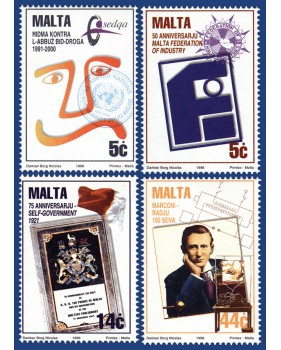 MALTA STAMPS COMMEMORATIONS 1996