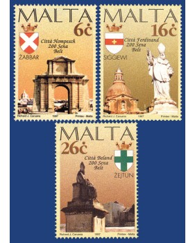 MALTA STAMPS MALTESE CITIES