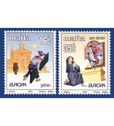 MALTA STAMPS EUROPA 1997