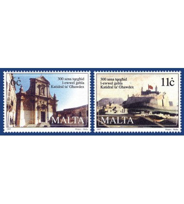 MALTA STAMPS 300TH ANNIVERSARY GOZO CATHEDERAL
