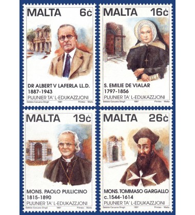 MALTA STAMPS PIONEERS IN EDUCATION