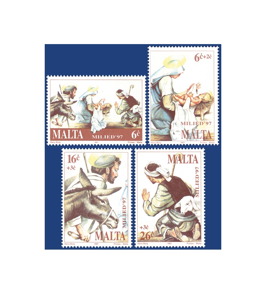 1997 Nov 12 MALTA STAMPS CHRISTMAS 1997