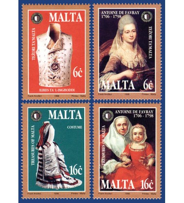 MALTA STAMPS TREASURES OF MALTA - MALTESE COSTUMES