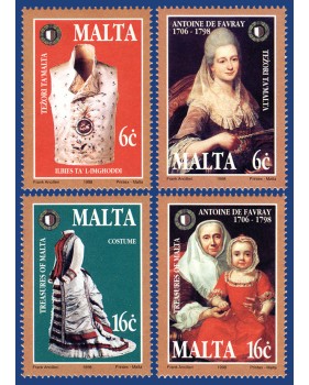 MALTA STAMPS TREASURES OF MALTA - MALTESE COSTUMES