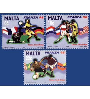 MALTA STAMPS WORLD CUP - FRANCE 1998